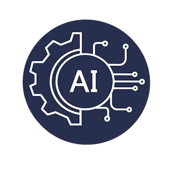 icono de un engranaje con circuito