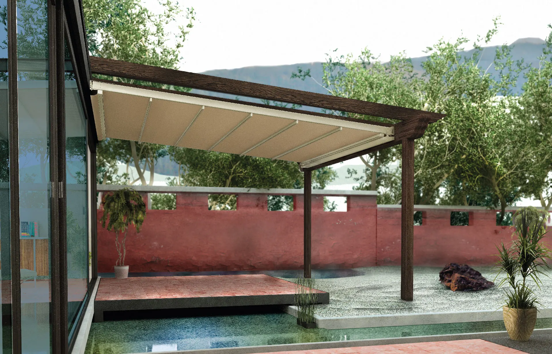 Imagen de una pergola pergorain
